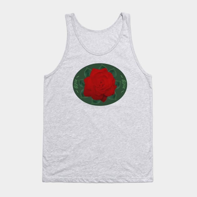 Red Rose Dream Tank Top by Suzette Ransome Illustration & Design
